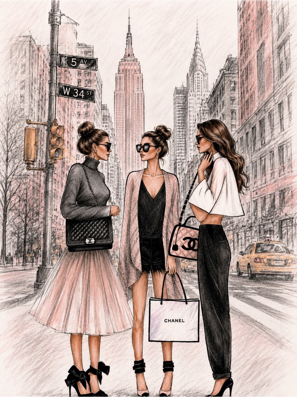 Pick 3 CHANEL Inspired Prints | Mob Wife Old Money Coquette Luxury Glam Wall Art - Picture 5 of 11